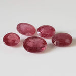  Ruby | 5 Piece Gemstone Lot | Oval Cut | Red | 9.8tcw 1