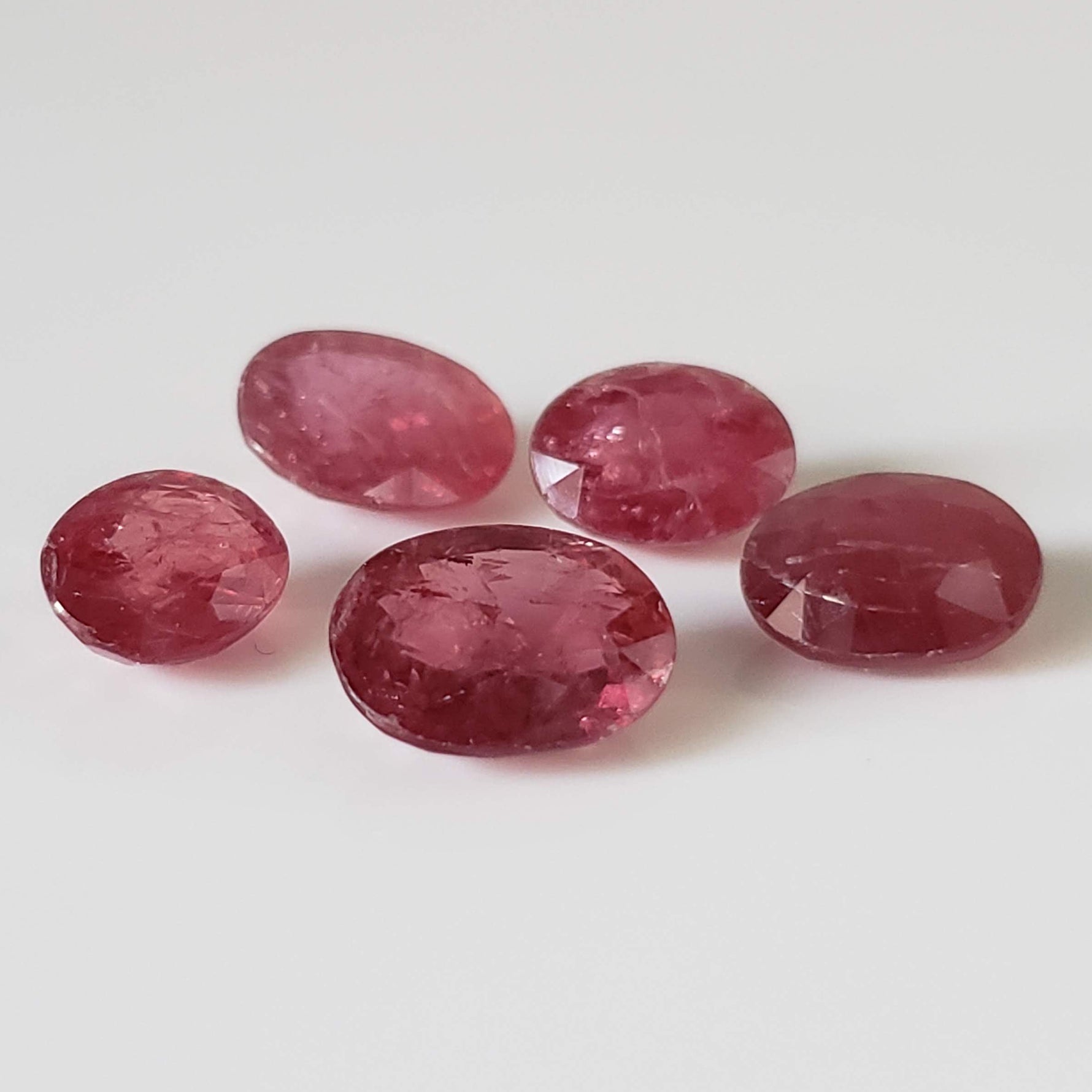  Ruby | 5 Piece Gemstone Lot | Oval Cut | Red | 9.8tcw 1
