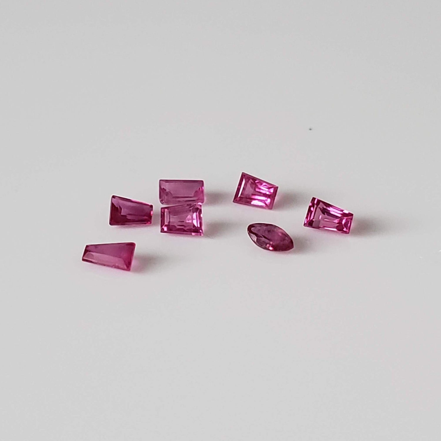  Ruby | 7 Piece Gemstone Lot | Mixed Shape Cuts | Red | 0.43tcw 