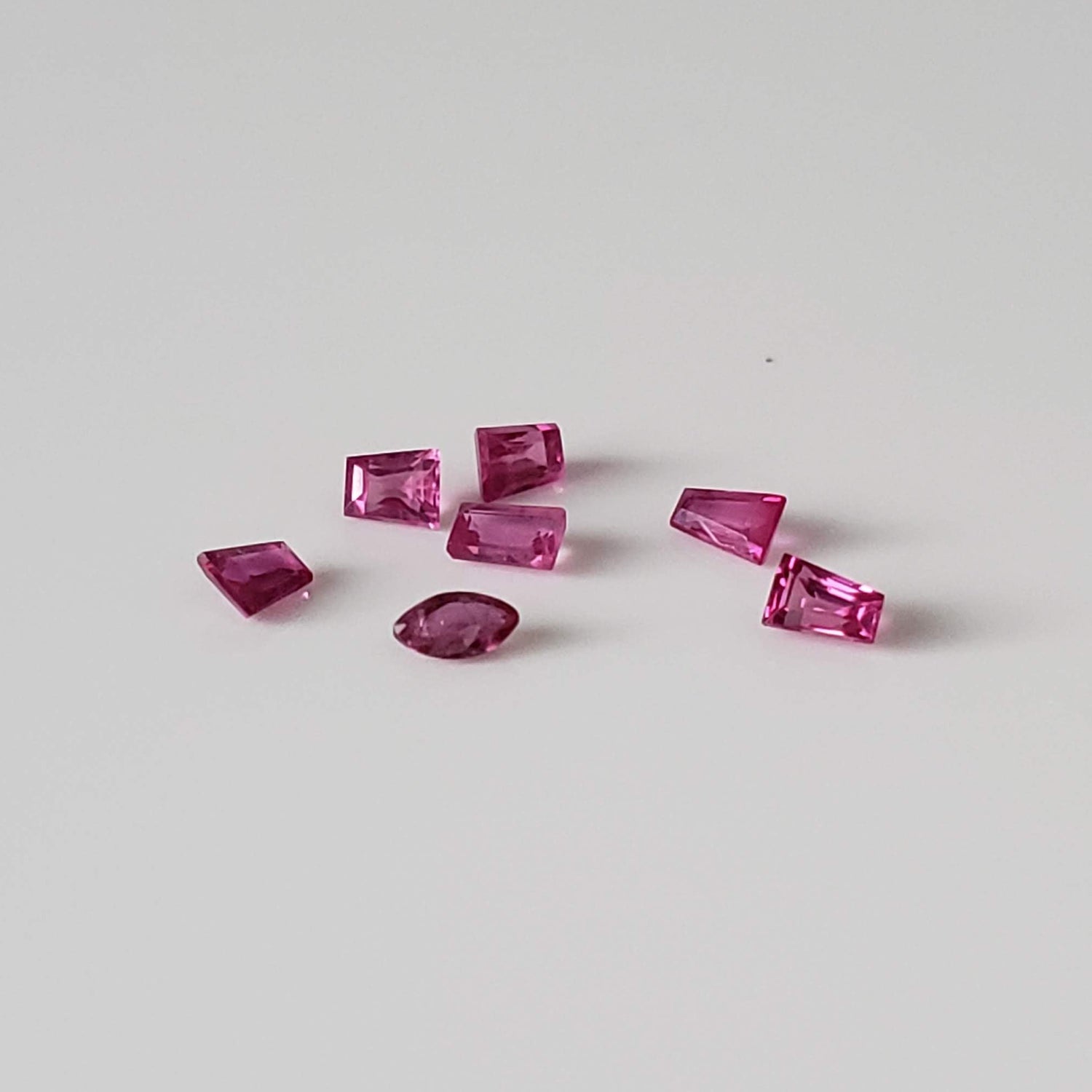  Ruby | 7 Piece Gemstone Lot | Mixed Shape Cuts | Red | 0.43tcw 1