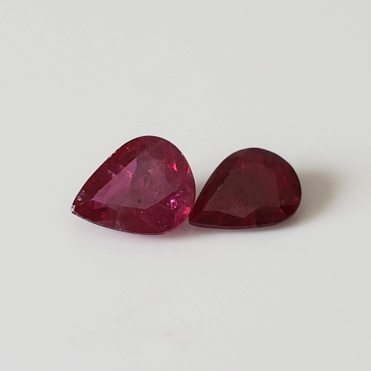 Ruby | 7 Piece Gemstone Lot | Pear Shape Cut | Red | 8.9tcw 2