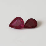 Ruby | 7 Piece Gemstone Lot | Pear Shape Cut | Red | 8.9tcw 2