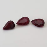 Ruby | 7 Piece Gemstone Lot | Pear Shape Cut | Red | 8.9tcw 4