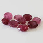  Ruby | 9 Piece Gemstone Lot | Oval Cut | Red to Pink | 6.0-6.7x4.8-5.0mm 2