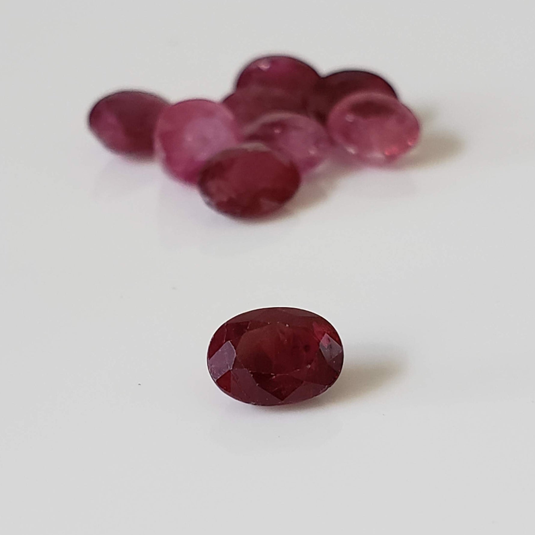 Ruby | 9 Piece Gemstone Lot | Oval Cut | Red to Pink | 6.0-6.7x4.8-5.0mm 4