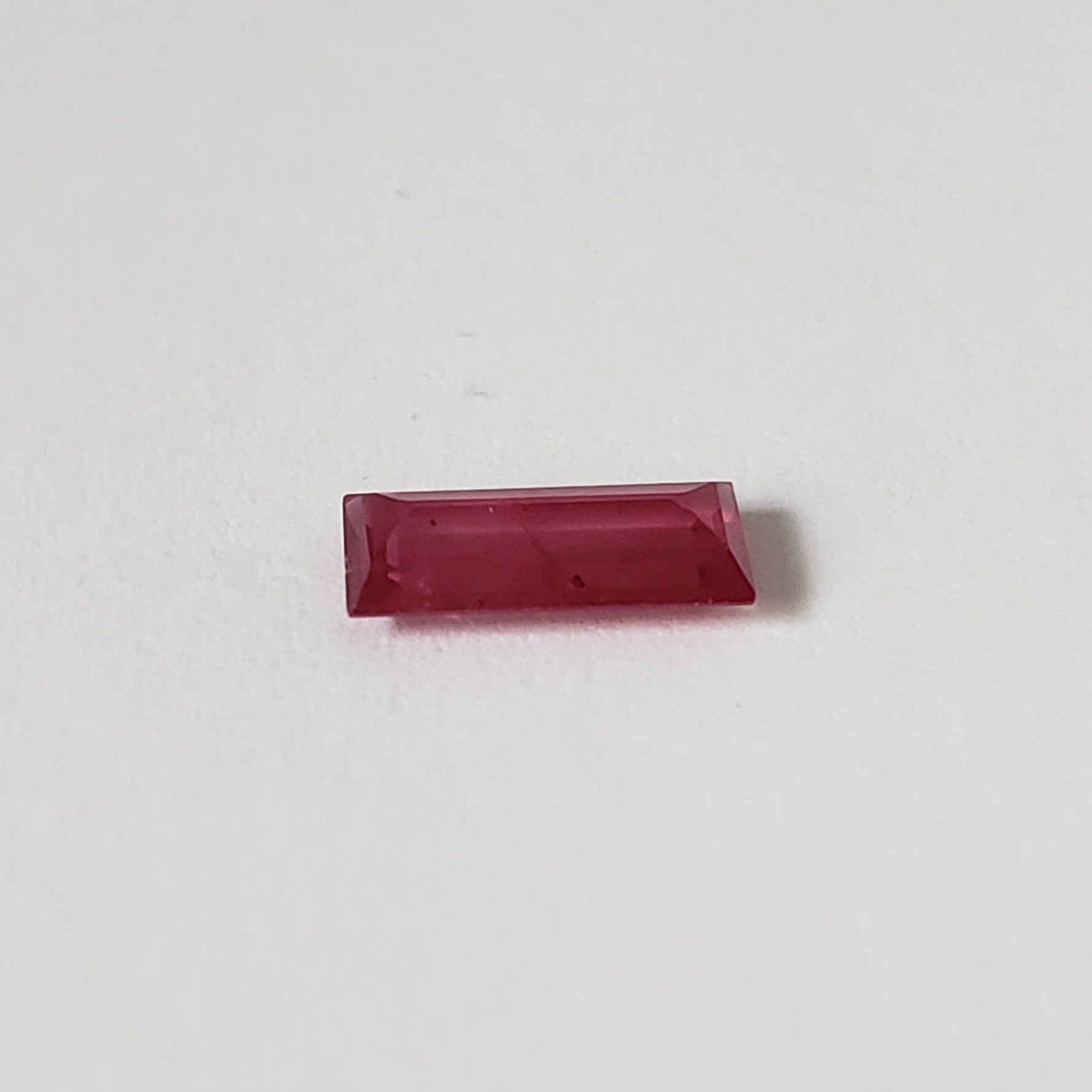  Ruby | Baguette Cut | Pigeon Blood Red | 7.8x3.7mm | Madagascar 2