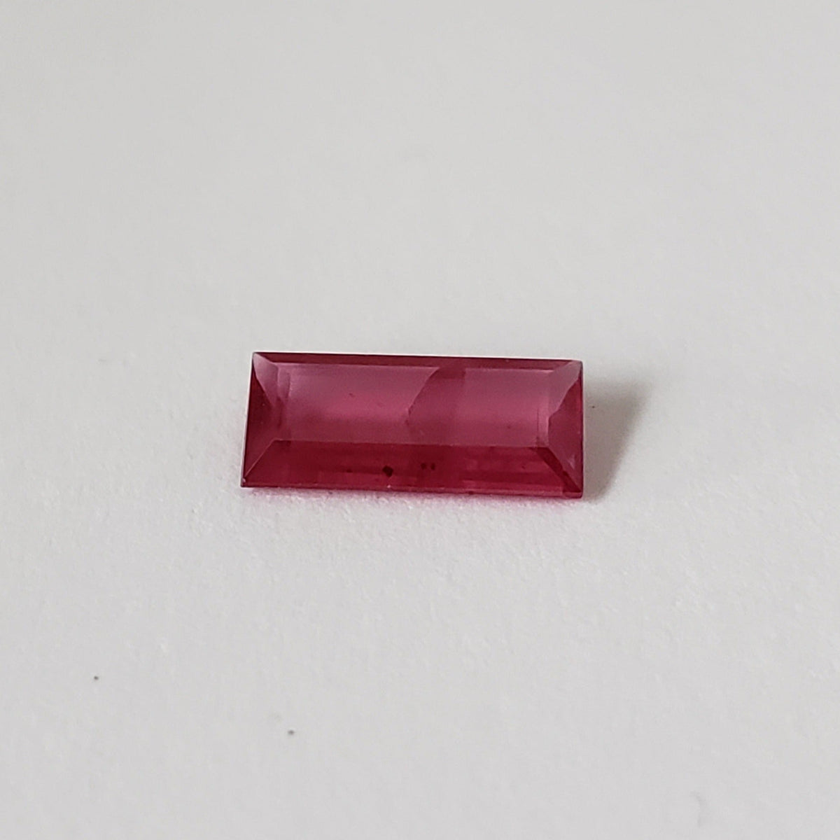 Ruby | Baguette Cut | Pigeon Blood Red | 7.8x3.7mm | Madagascar 3