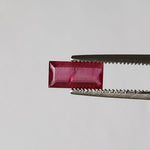  Ruby | Baguette Cut | Pigeon Blood Red | 7.8x3.7mm | Madagascar 1