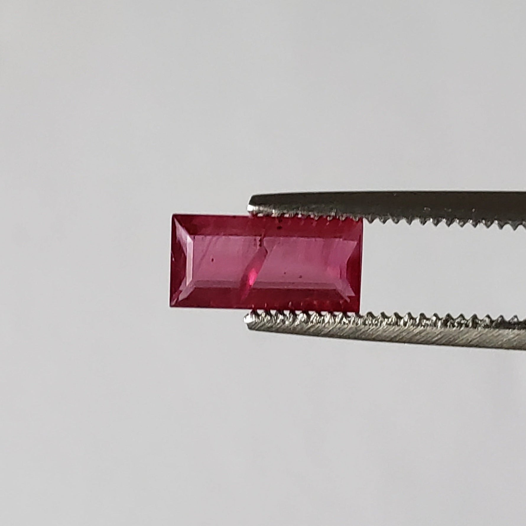 Ruby | Baguette Cut | Pigeon Blood Red | 7.8x3.7mm | Madagascar 1