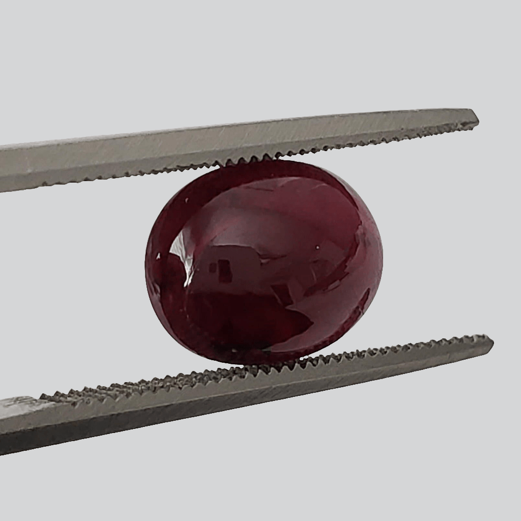  Ruby | Oval Cabochon | Blood Red | 9.8x7.6mm 3.13ct 