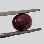  Ruby | Oval Cabochon | Blood Red | 9.8x7.6mm 3.13ct 