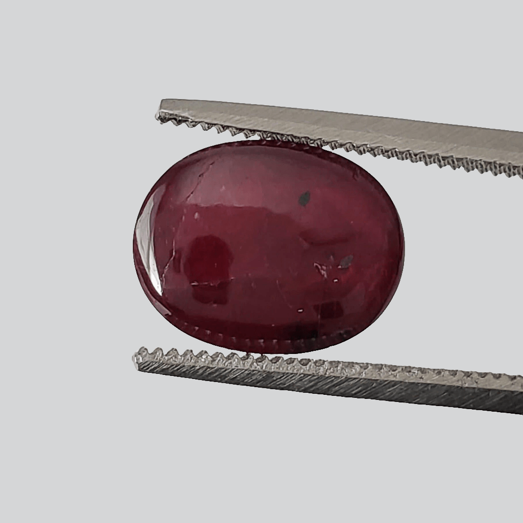  Ruby | Oval Cabochon | Blood Red | 9.8x7.6mm 3.13ct 3