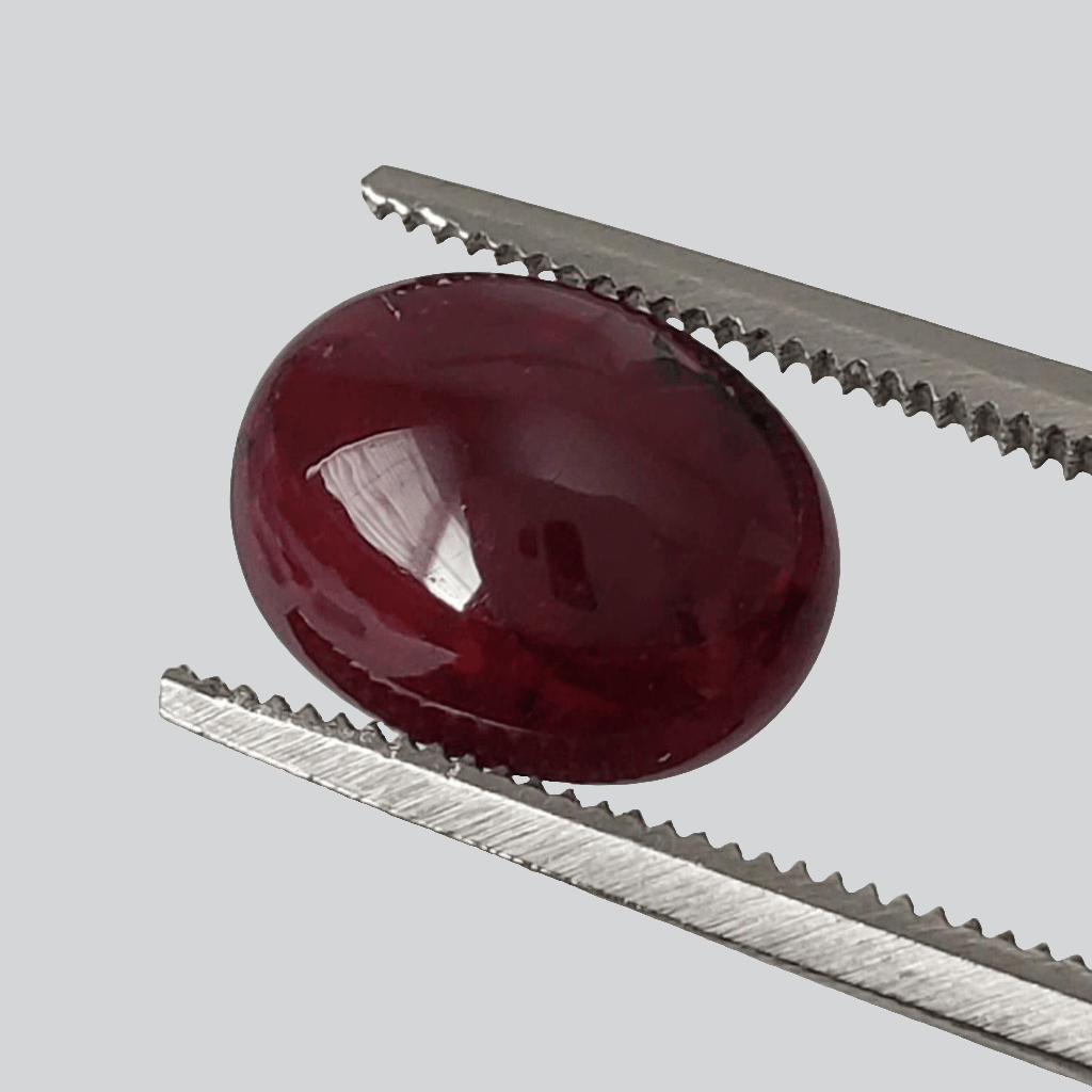  Ruby | Oval Cabochon | Blood Red | 9.8x7.6mm 3.13ct 4