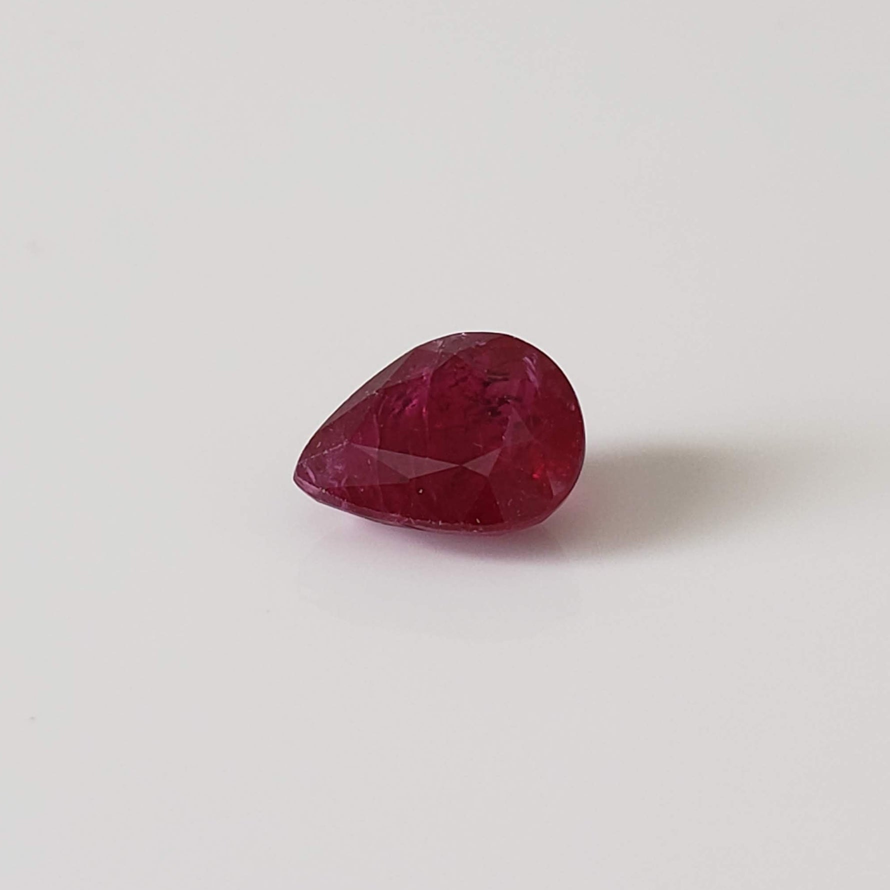  Ruby | Pear Shape Cut | Pigeon Blood Red | 8.5x6.5mm 2.0ct | Myanmar 2