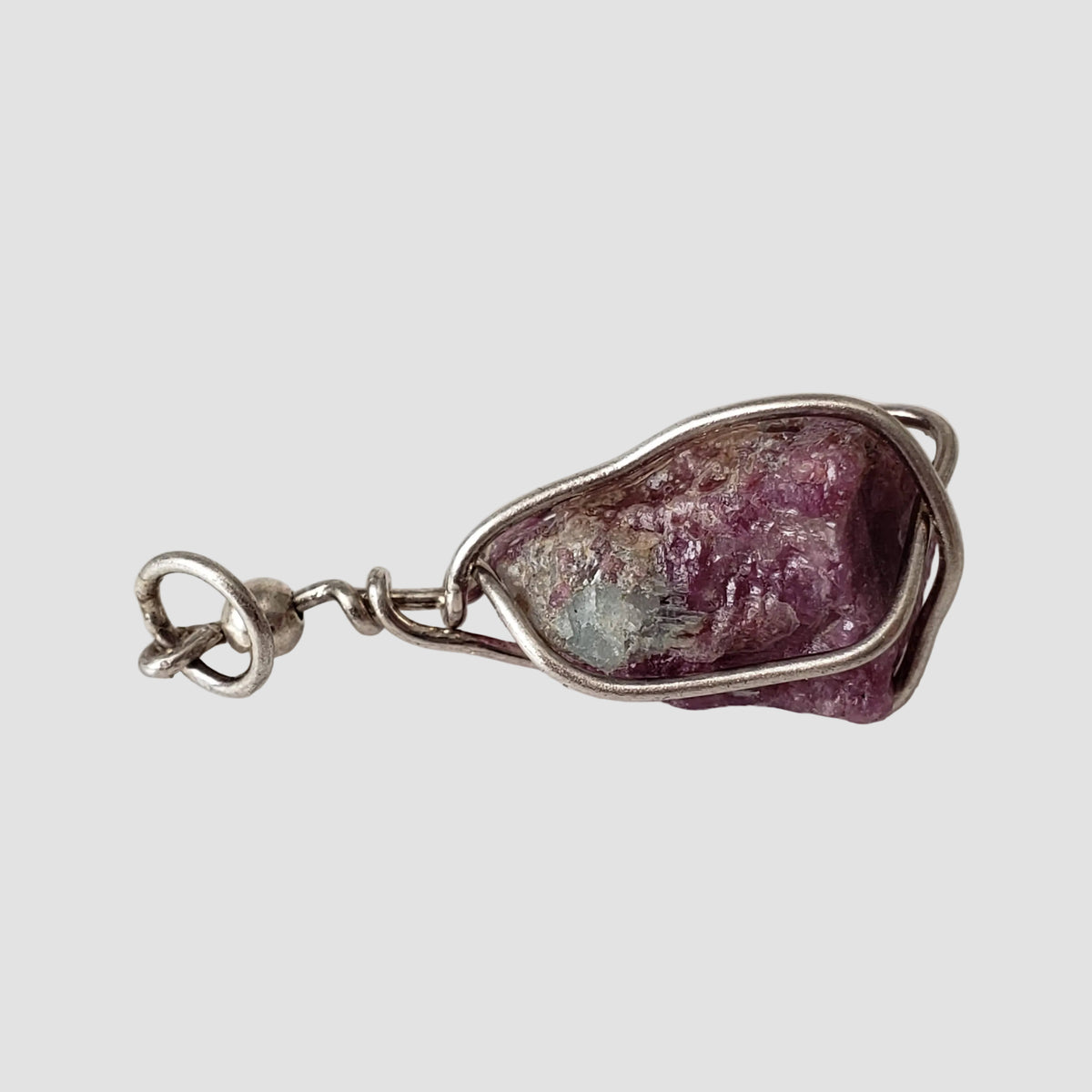  Ruby Pendant | 925 Silver Wire Wrapped Pendant | Natural Raw Ruby 4