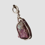  Ruby Pendant | 925 Silver Wire Wrapped Pendant | Natural Raw Ruby 1