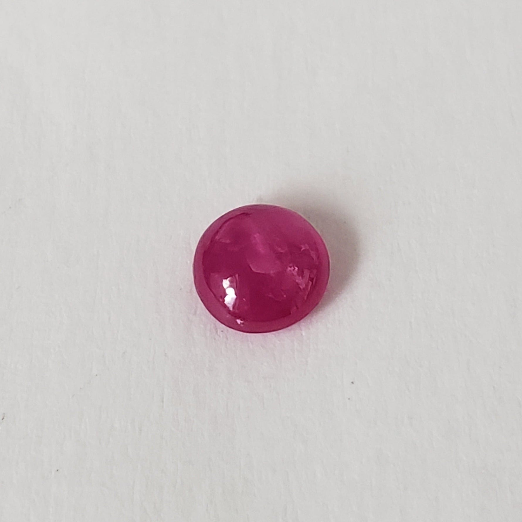  Ruby | Round Cabochon | Rich Pink | 5mm 0.8ct 3