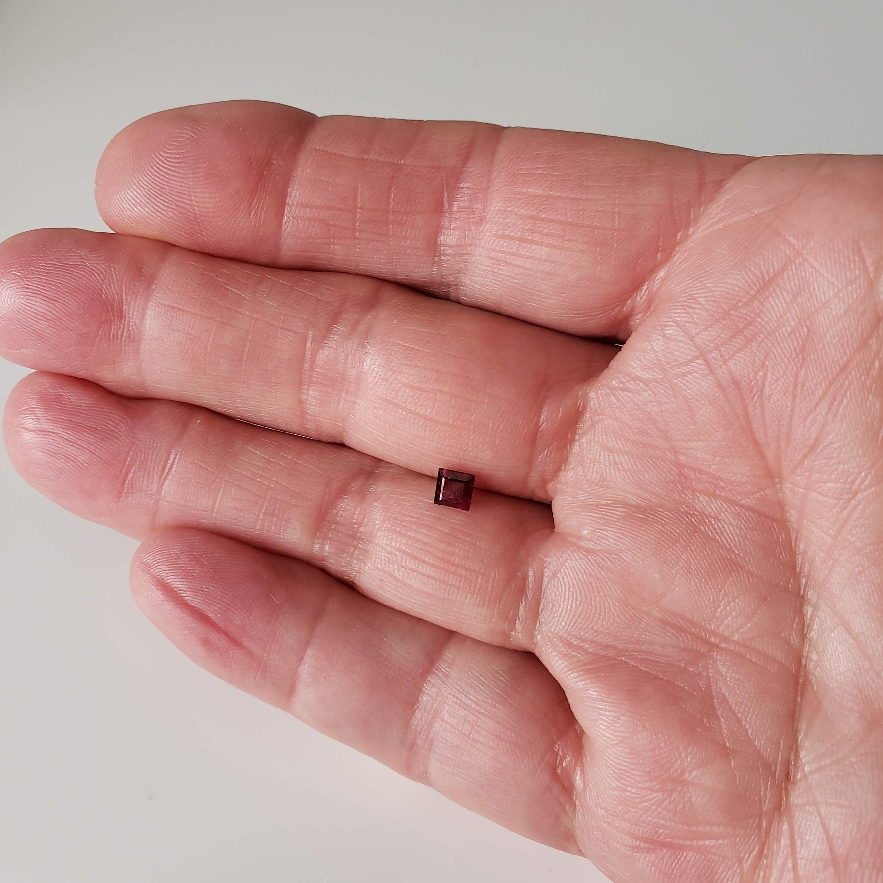  Ruby | Square Cut | Pigeon Blood Red | 4mm | Madagascar 7