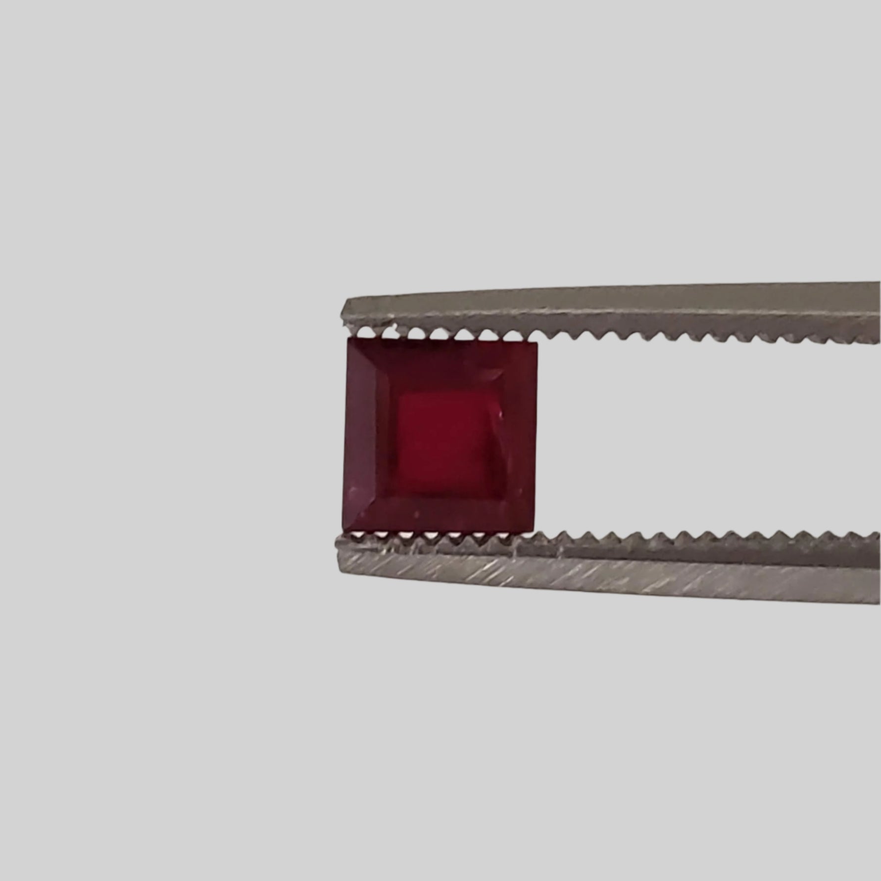  Ruby | Square Cut | Pigeon Blood Red | 4mm | Madagascar 