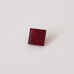  Ruby | Square Cut | Pigeon Blood Red | 4mm | Madagascar 2