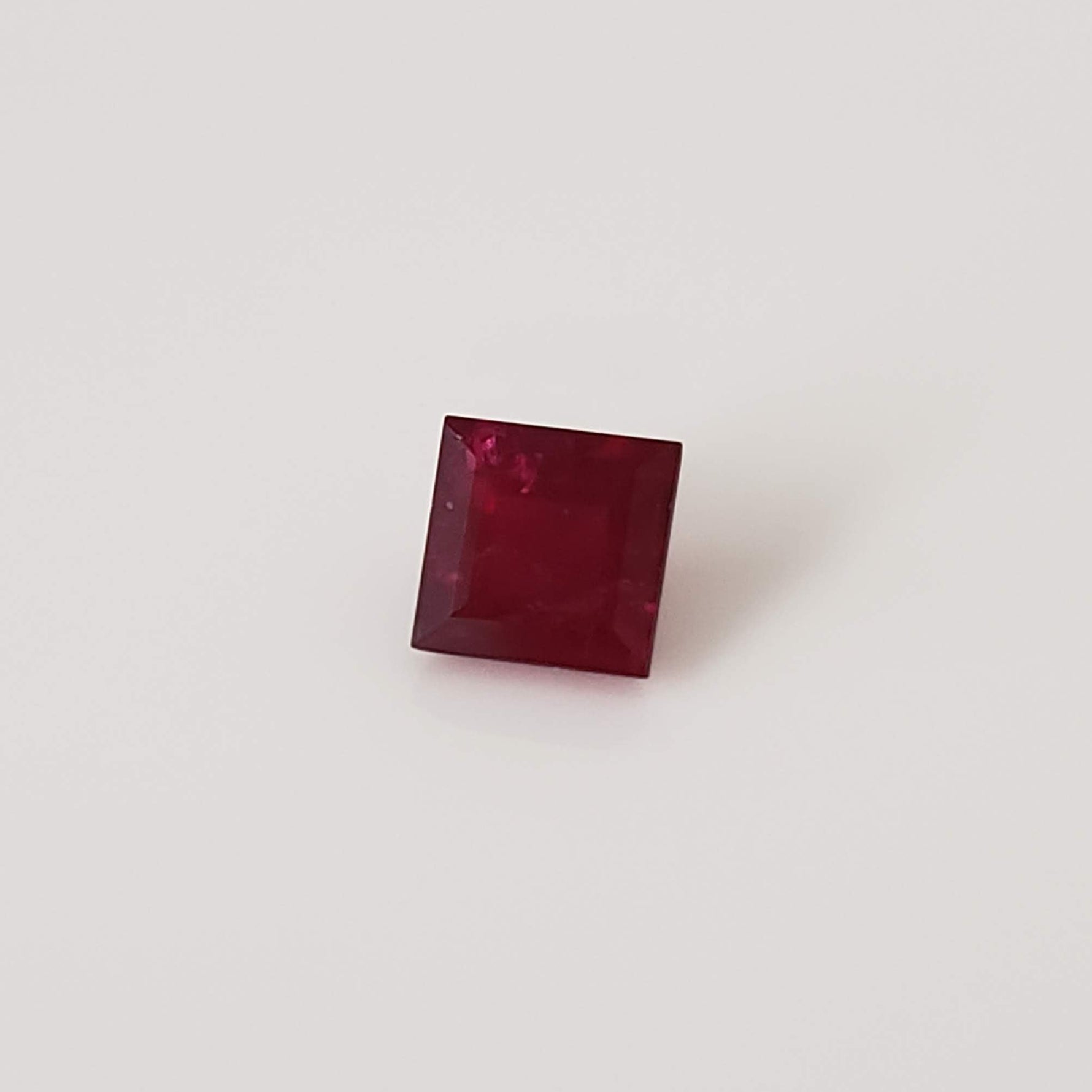  Ruby | Square Cut | Pigeon Blood Red | 4mm | Madagascar 2