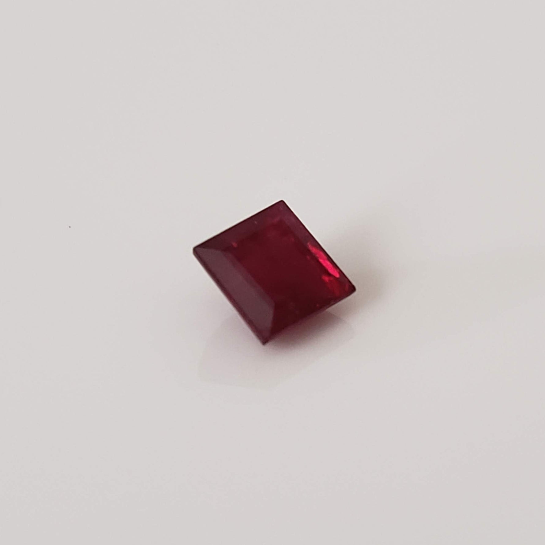  Ruby | Square Cut | Pigeon Blood Red | 4mm | Madagascar 4
