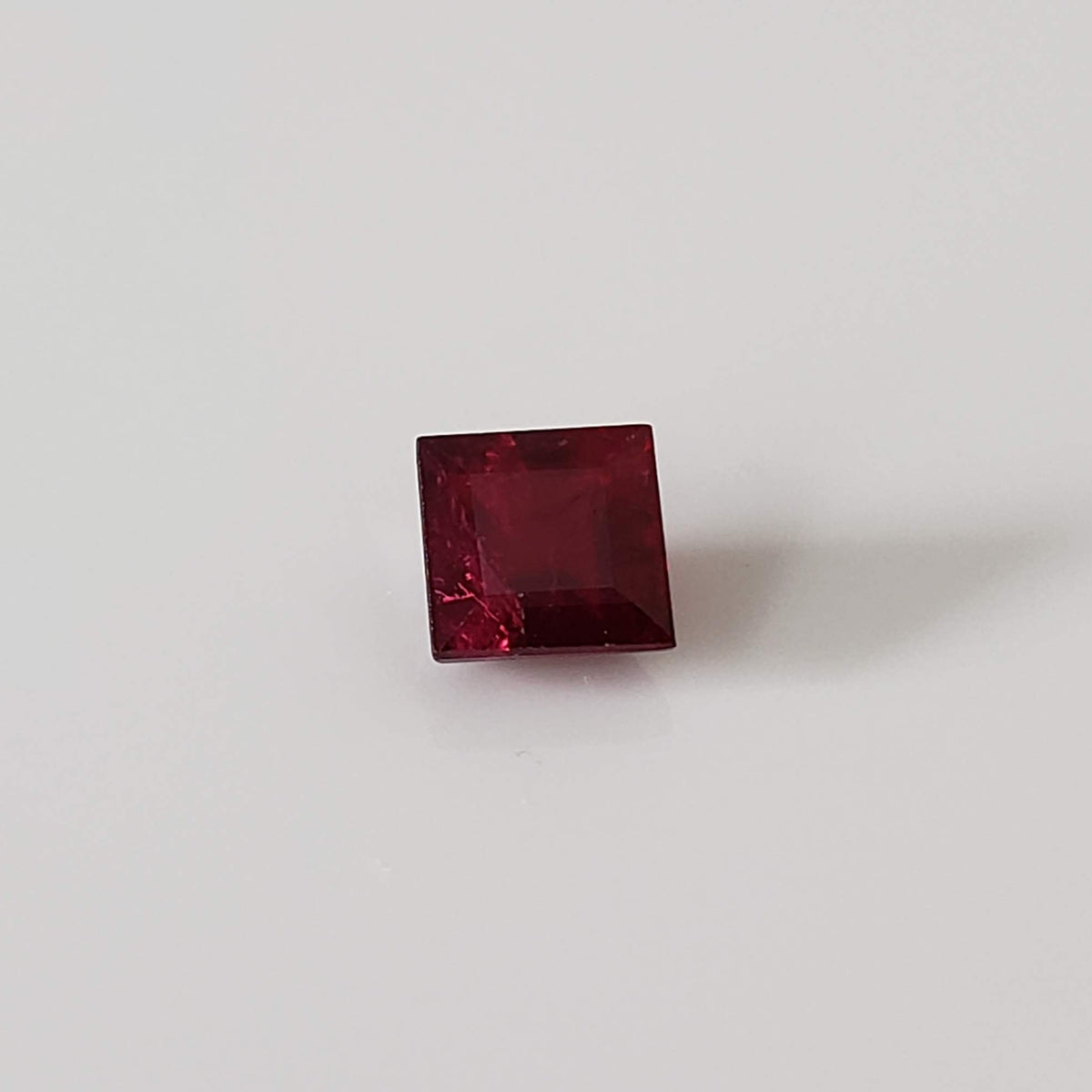  Ruby | Square Cut | Pigeon Blood Red | 4mm | Madagascar 5