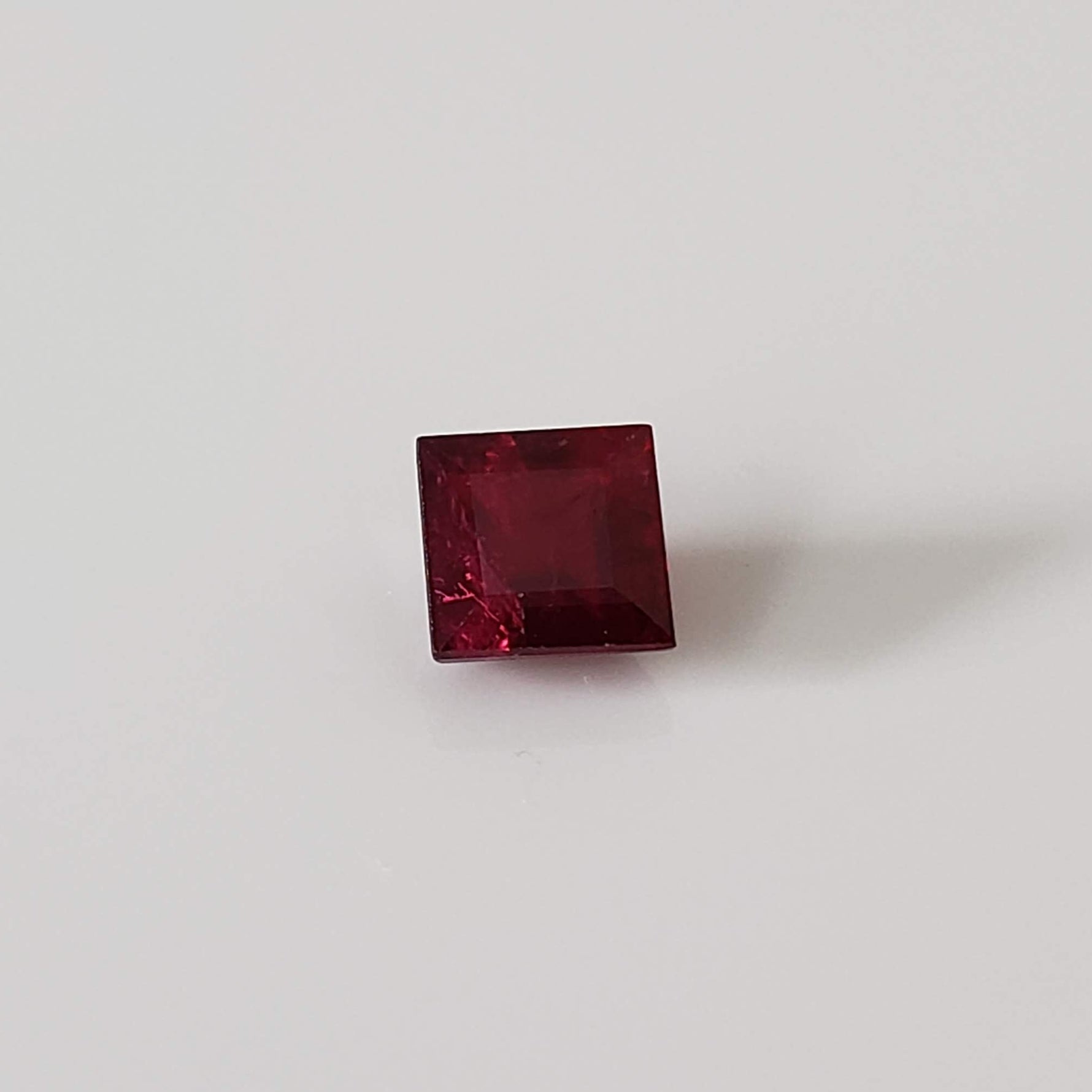 Ruby | Square Cut | Pigeon Blood Red | 4mm | Madagascar 5