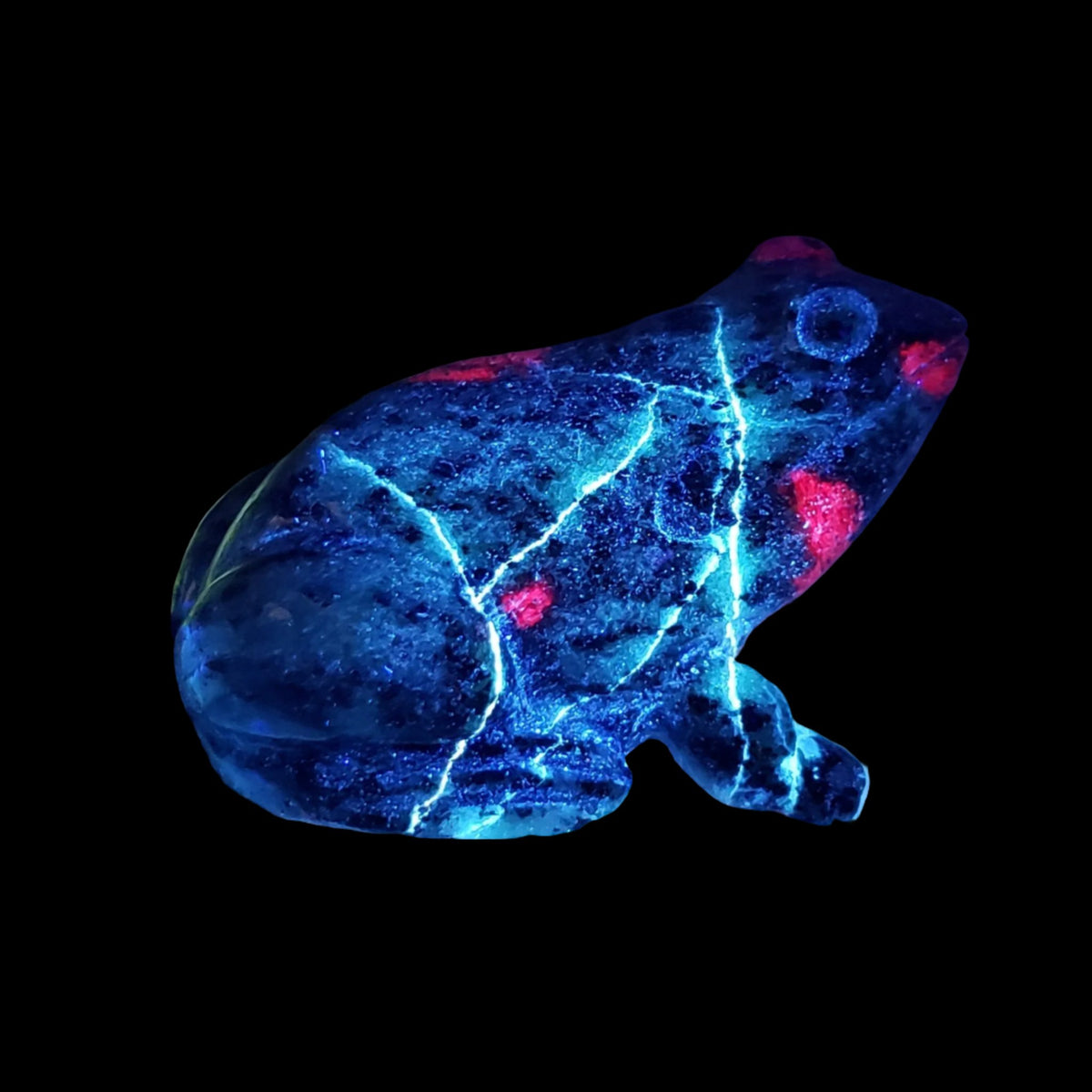  Ruby Zoisite Frog Carving | Unheated, Natural, Fluorescent | 149 gr | Tanzania 7