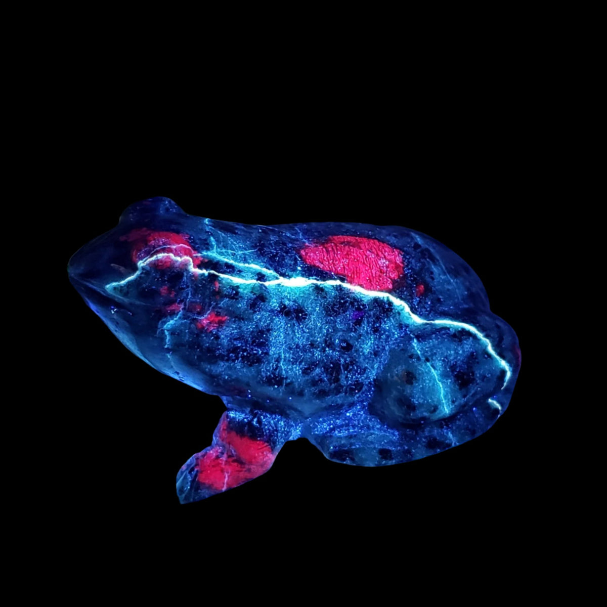  Ruby Zoisite Frog Carving | Unheated, Natural, Fluorescent | 149 gr | Tanzania 8