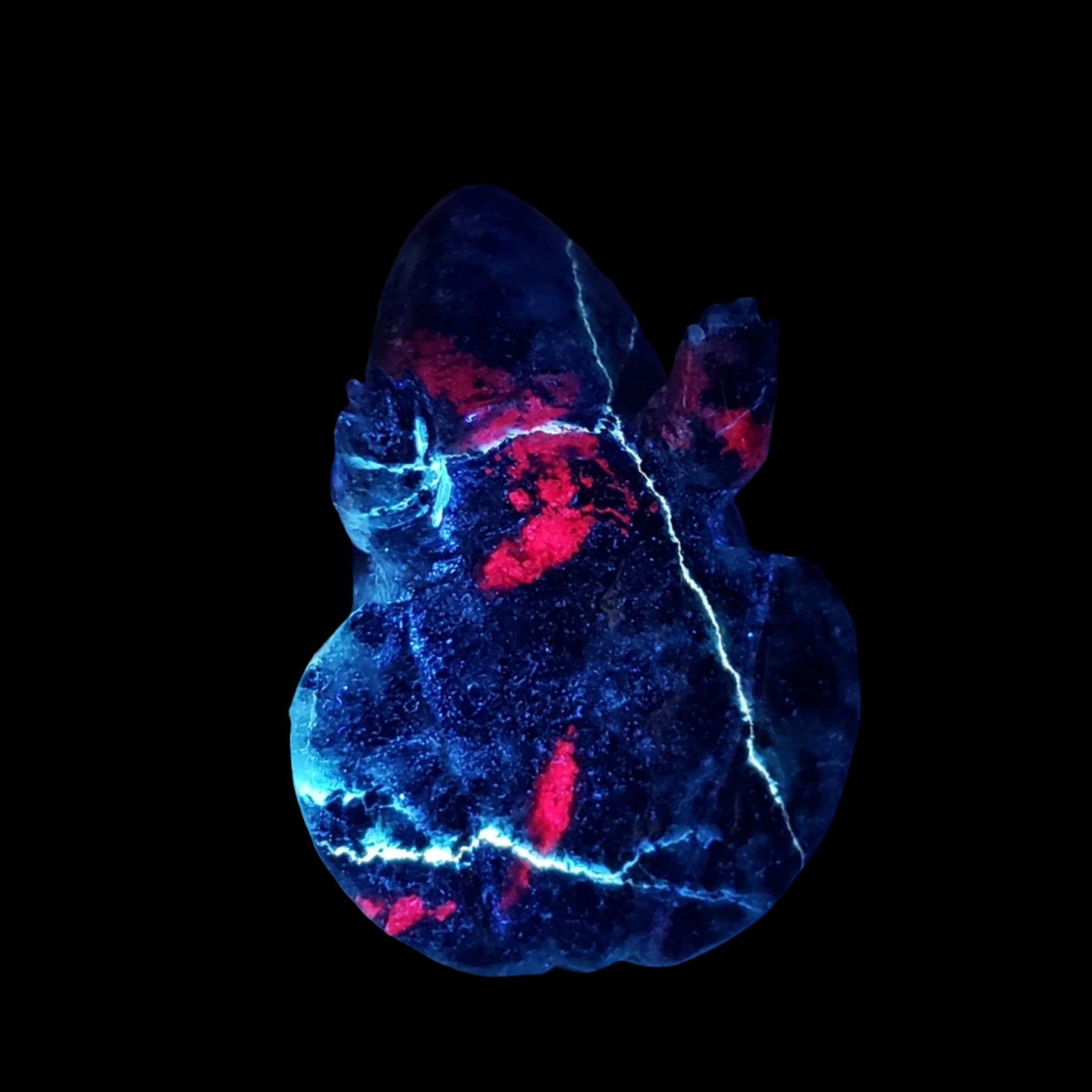  Ruby Zoisite Frog Carving | Unheated, Natural, Fluorescent | 149 gr | Tanzania 9