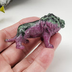  Ruby Zoisite Lion Carving | Unheated, Natural, Fluorescent | 56 gr | Tanzania 5