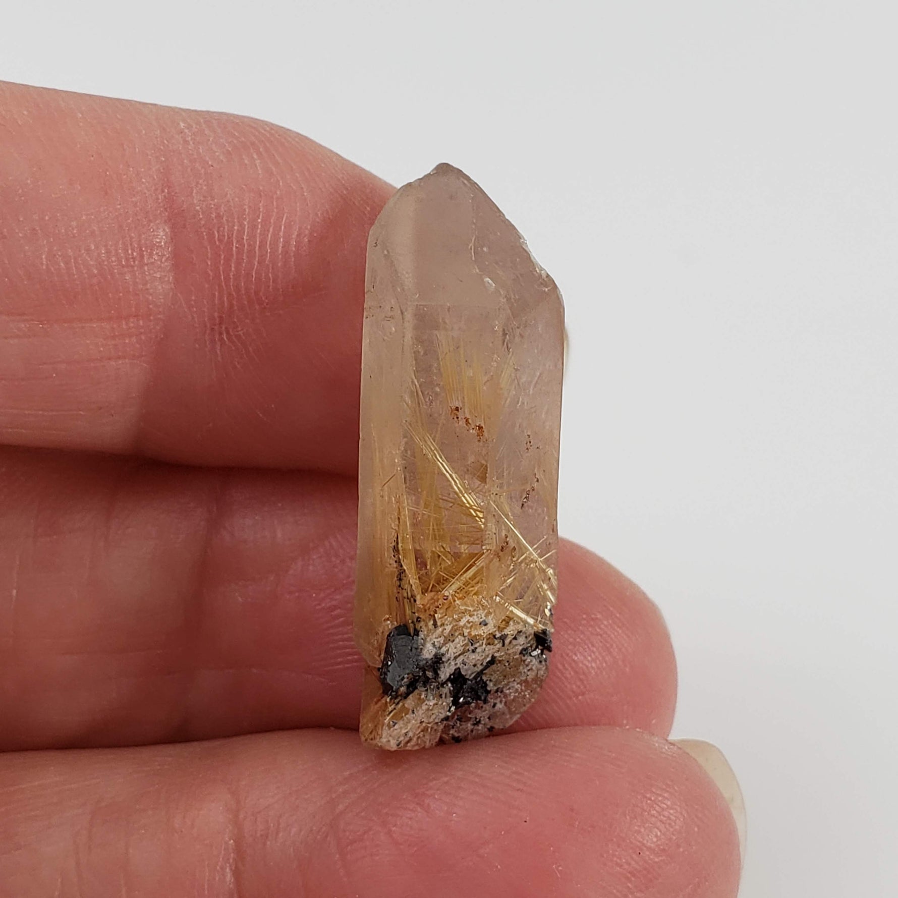  Rutilated Quartz Crystal | Rutilated Quartz Point | 3.68 grams | Novo Horizonte, Bahia, Brazil 3