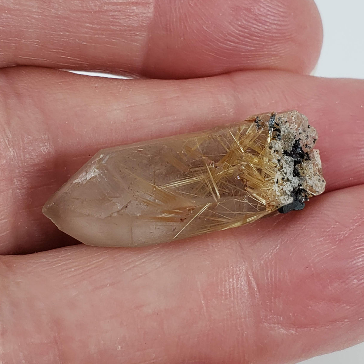  Rutilated Quartz Crystal | Rutilated Quartz Point | 3.68 grams | Novo Horizonte, Bahia, Brazil 5