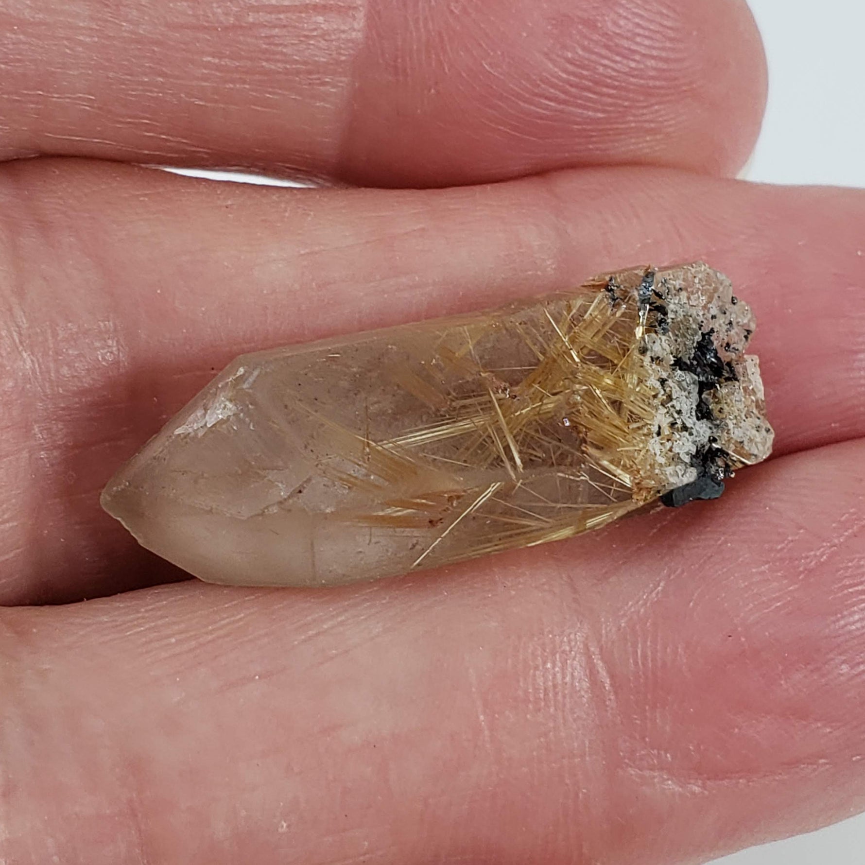  Rutilated Quartz Crystal | Rutilated Quartz Point | 3.68 grams | Novo Horizonte, Bahia, Brazil 5