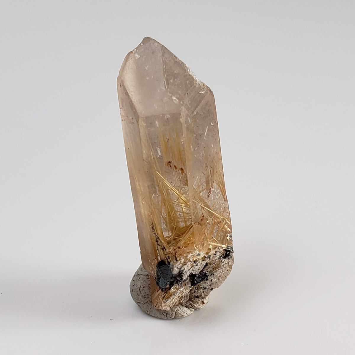  Rutilated Quartz Crystal | Rutilated Quartz Point | 3.68 grams | Novo Horizonte, Bahia, Brazil 