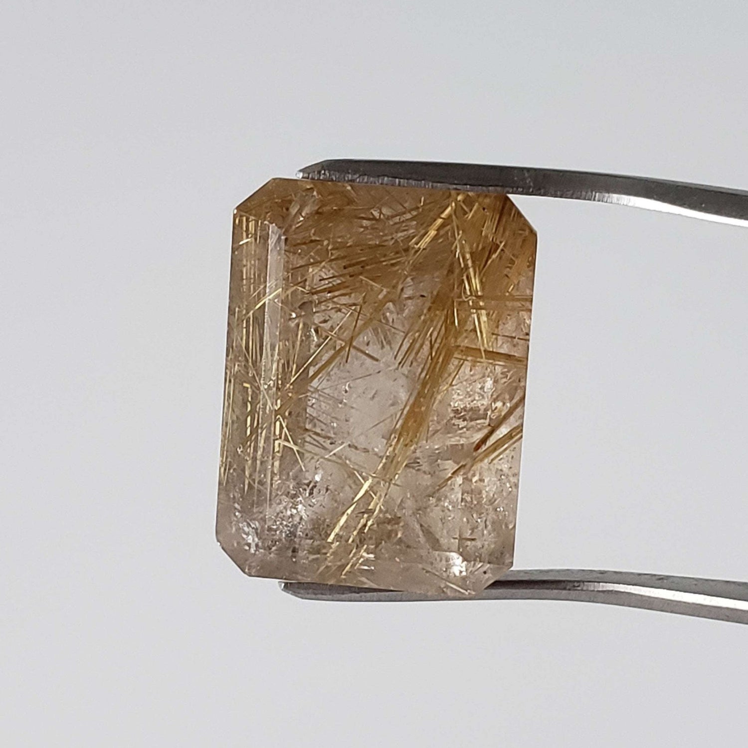  Rutilated Quartz | Octagon Cut | 20x14.8mm 23.7ct | Brazil 1