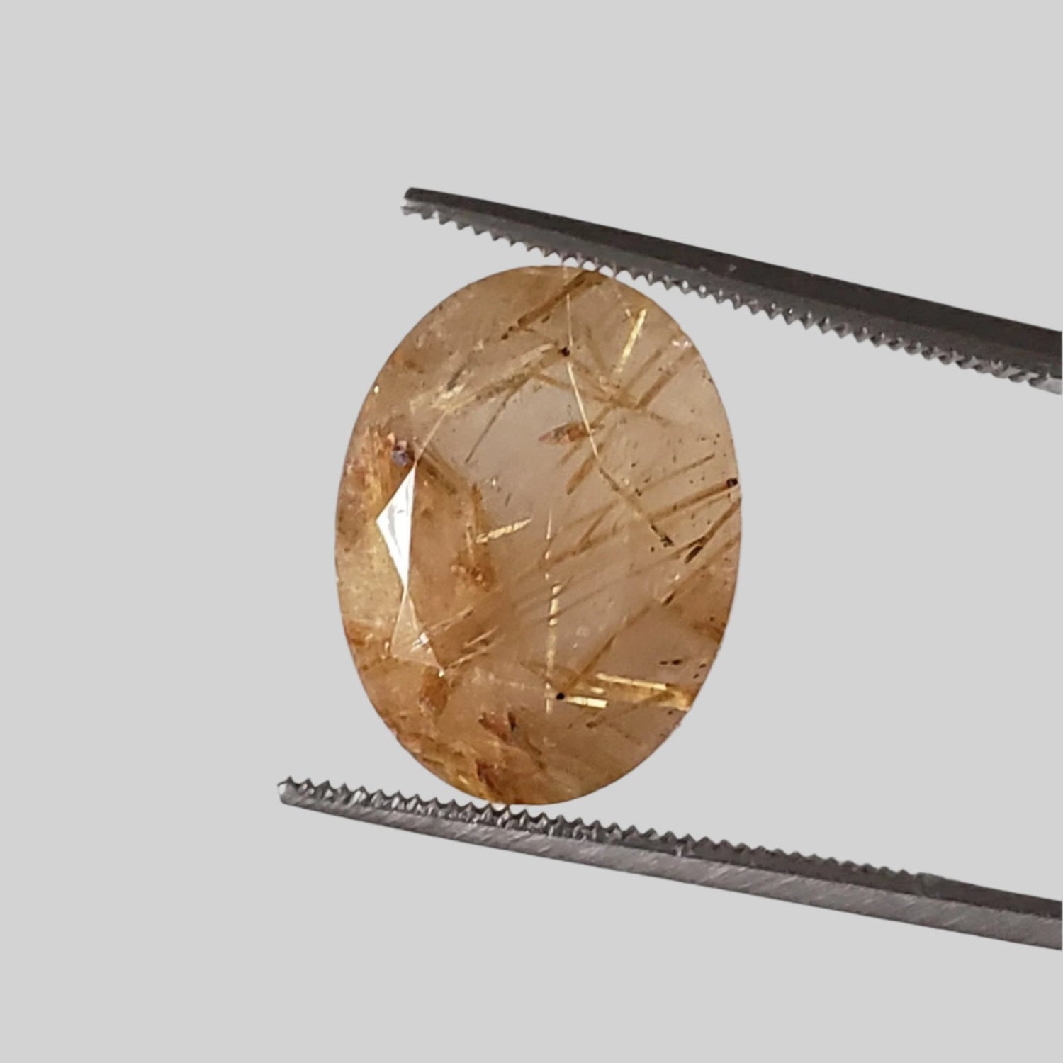  Rutilated Quartz | Oval Cut | 15.6x12mm 9.3ct | Brazil 