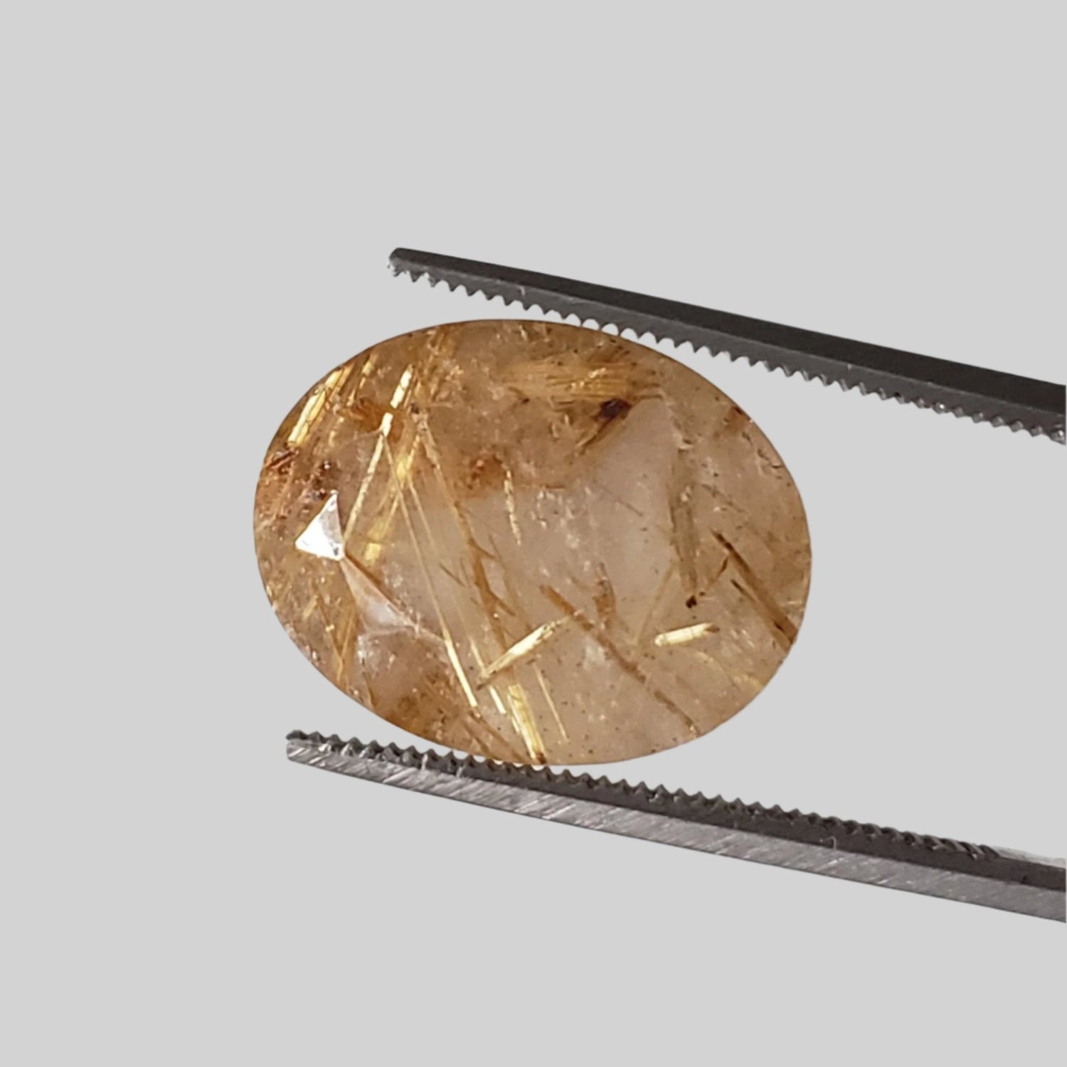  Rutilated Quartz | Oval Cut | 15.6x12mm 9.3ct | Brazil 1