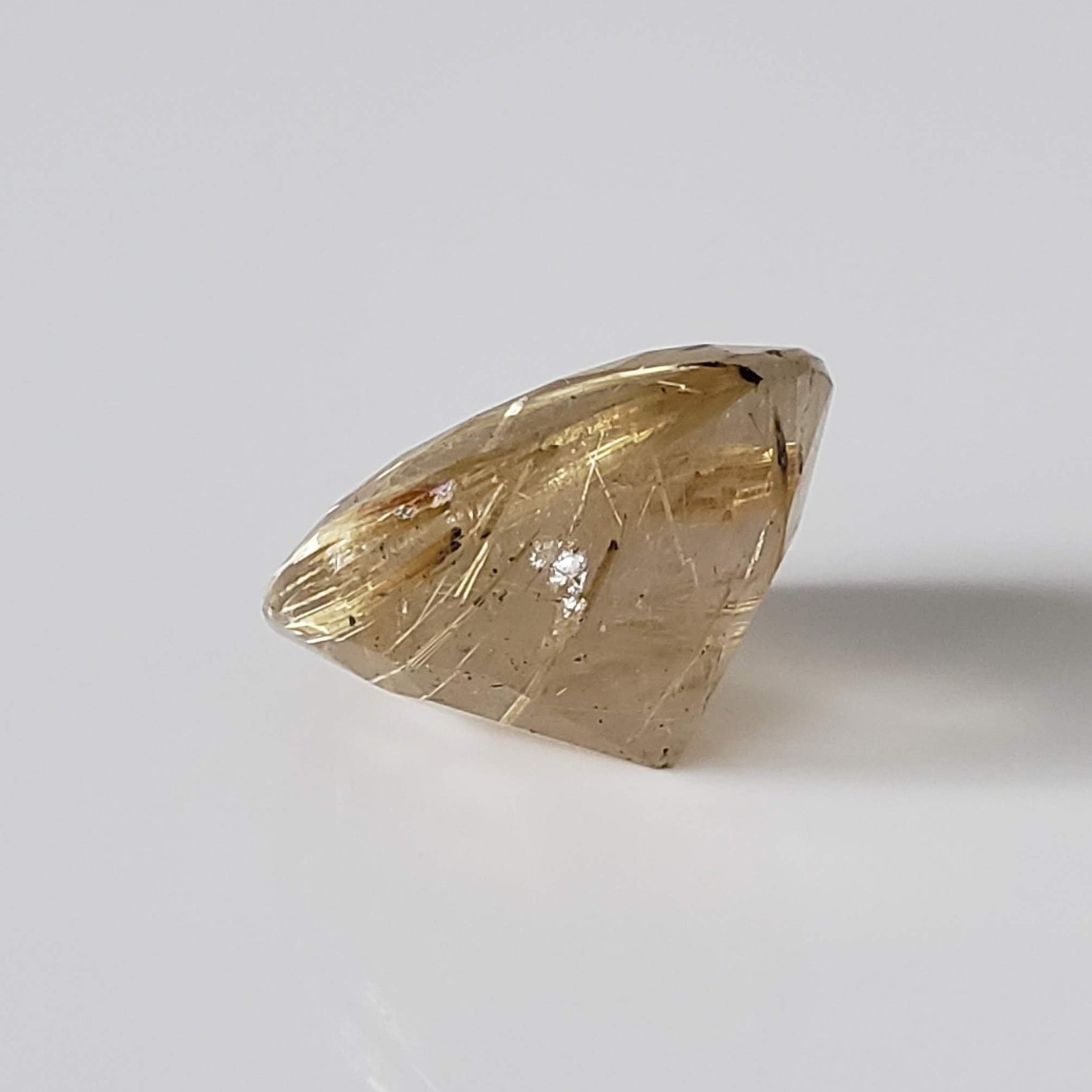  Rutilated Quartz | Round Cut | 16mm 12.8ct | Brazil 5