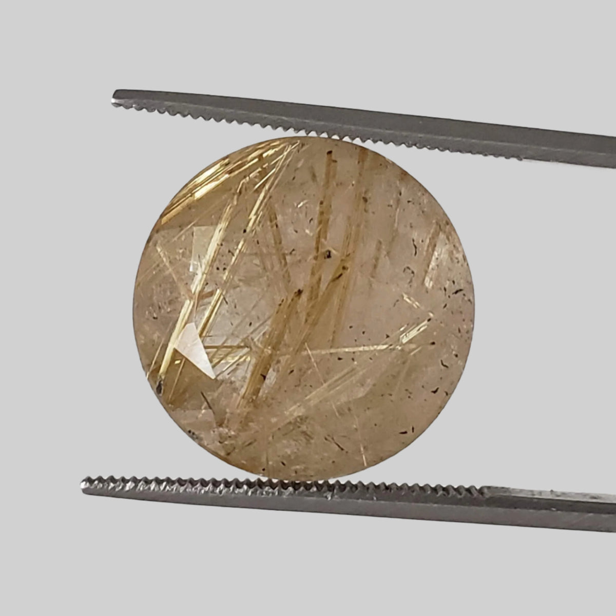  Rutilated Quartz | Round Cut | 16mm 12.8ct | Brazil 1