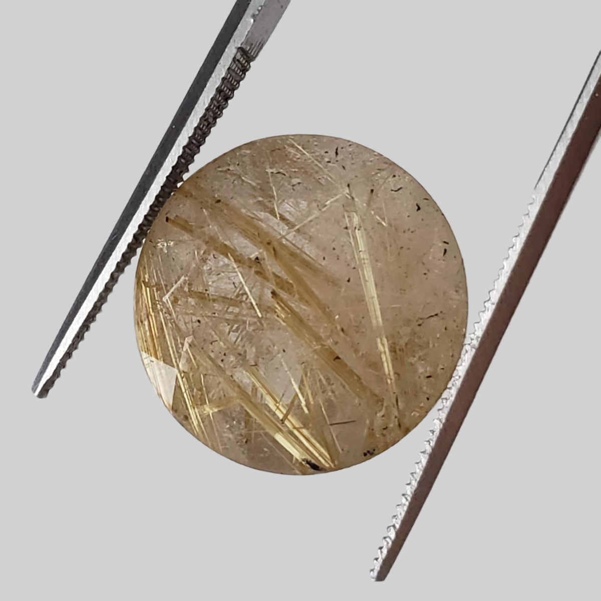  Rutilated Quartz | Round Cut | 16mm 12.8ct | Brazil 