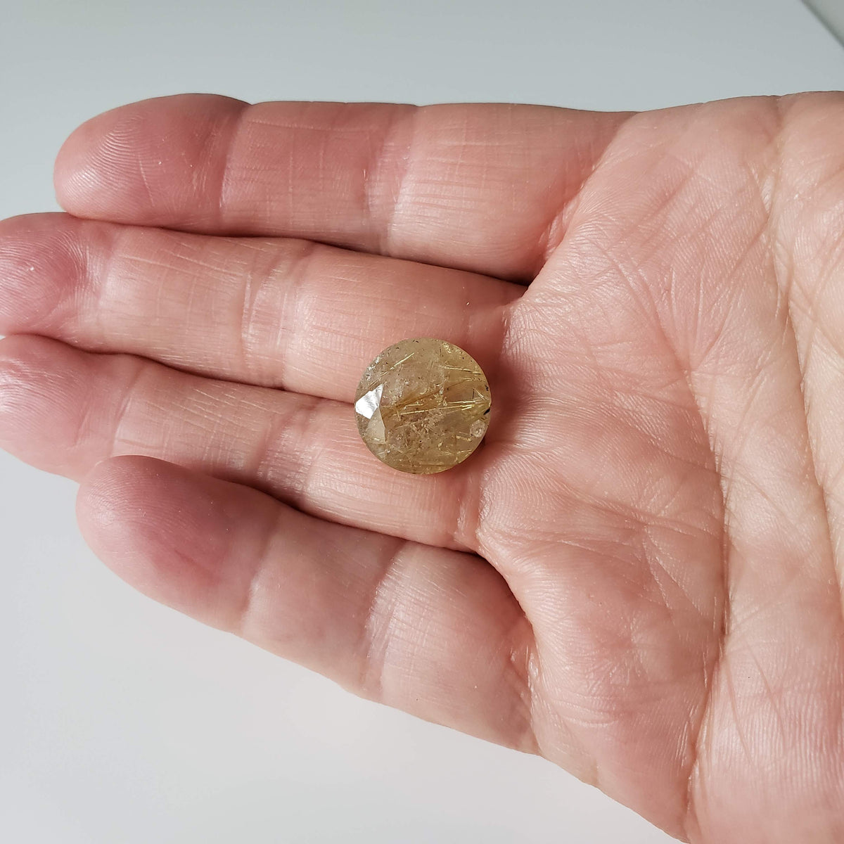  Rutilated Quartz | Round Cut | 16mm 12.8ct | Brazil 7
