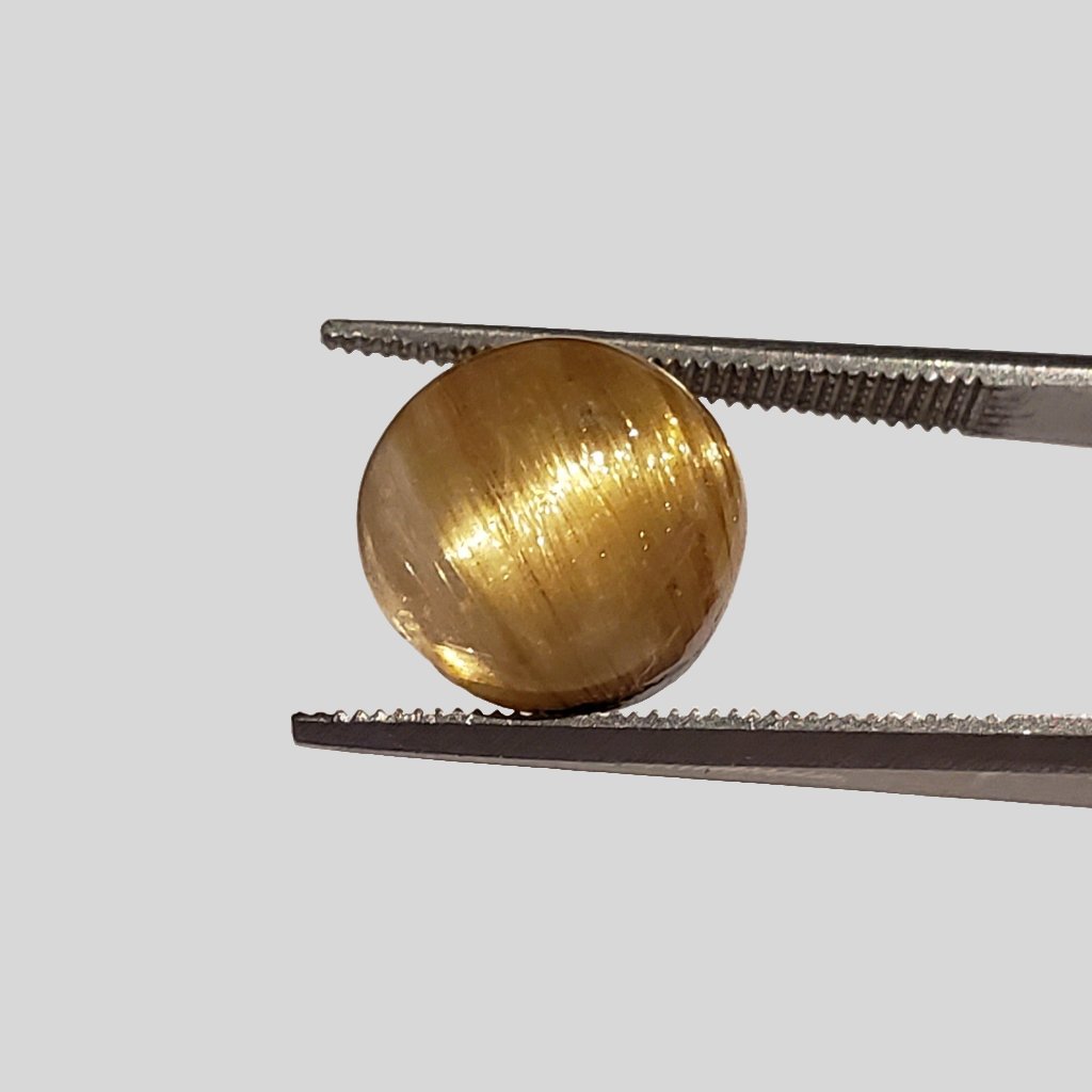  Rutile Cats Eye | Round Cabochon | 10.7mm 6.6ct 