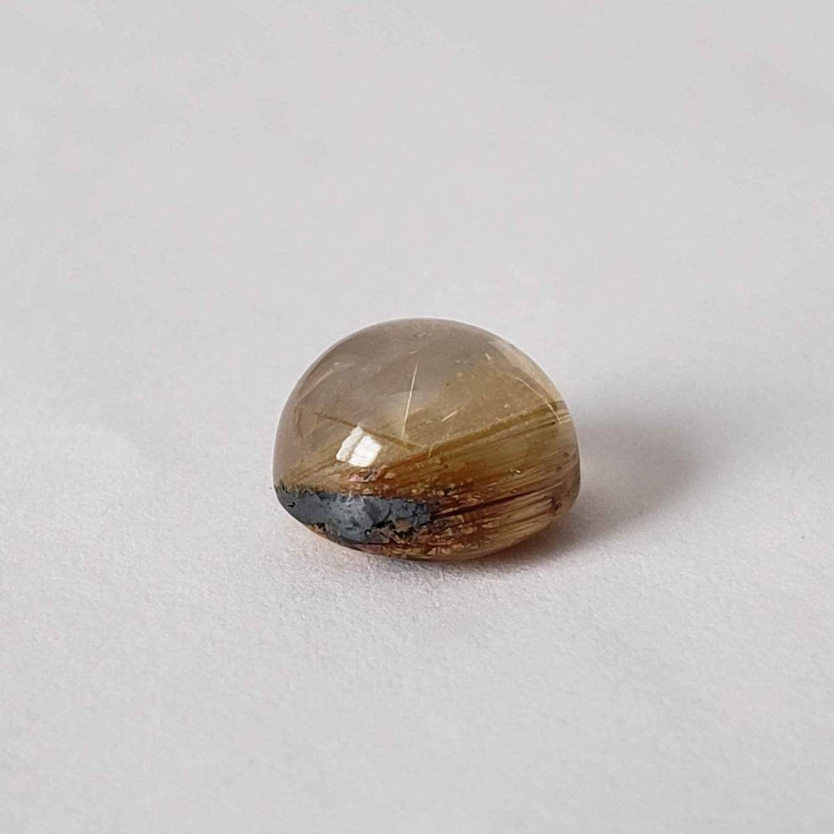  Rutile Cats Eye | Round Cabochon | 10.7mm 6.6ct 5