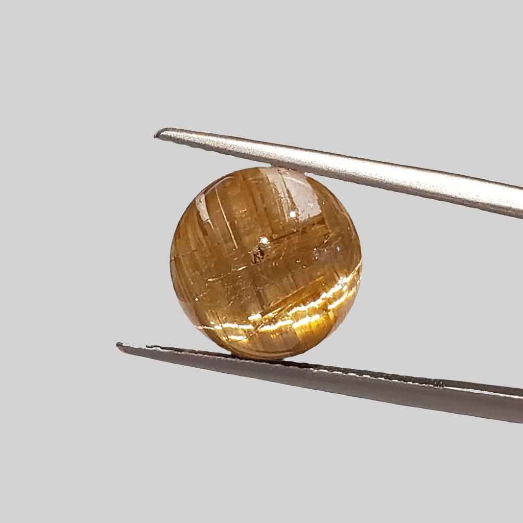  Rutile Cats Eye | Round Cabochon | 11.4mm 6.25ct 1