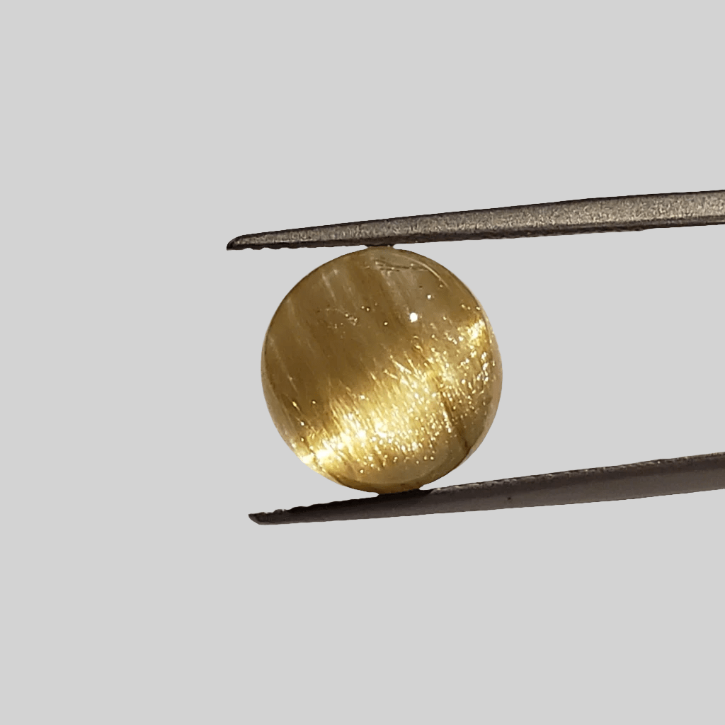  Rutile Cats Eye | Round Cabochon | 11.5mm 6.94ct 3