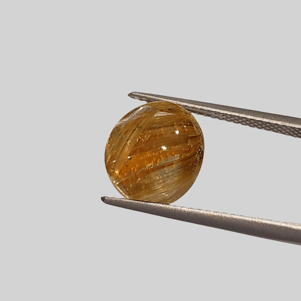  Rutile Cats Eye | Round Cabochon | 11.5mm 7.11ct 1