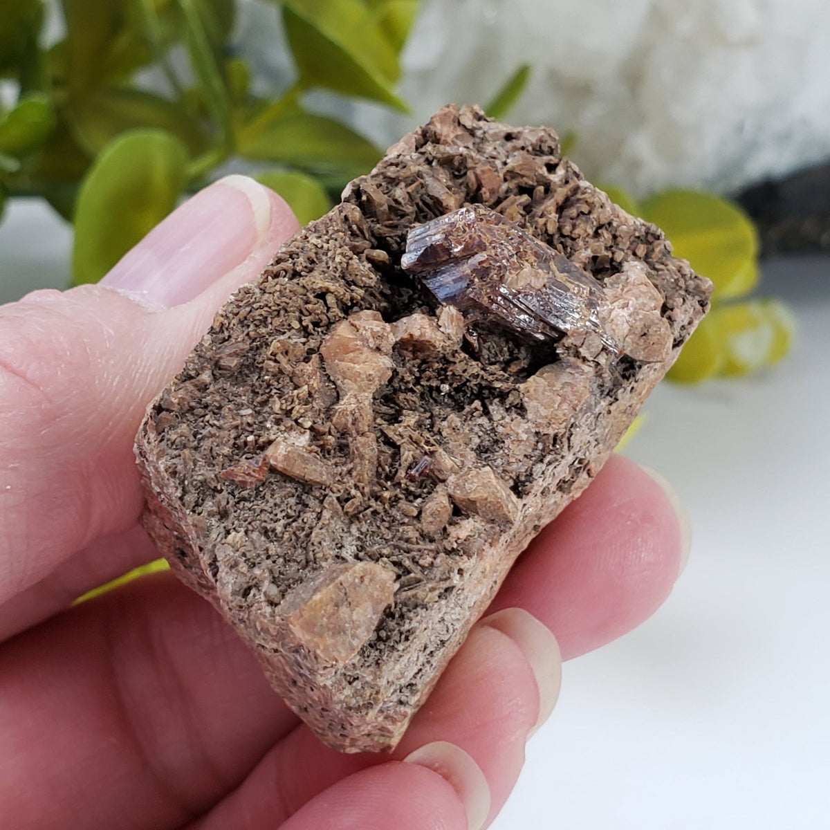  Rutile Crystal on Matrix | 55 Gr | McGregor Lake, Perkins, Quebec, Canada 