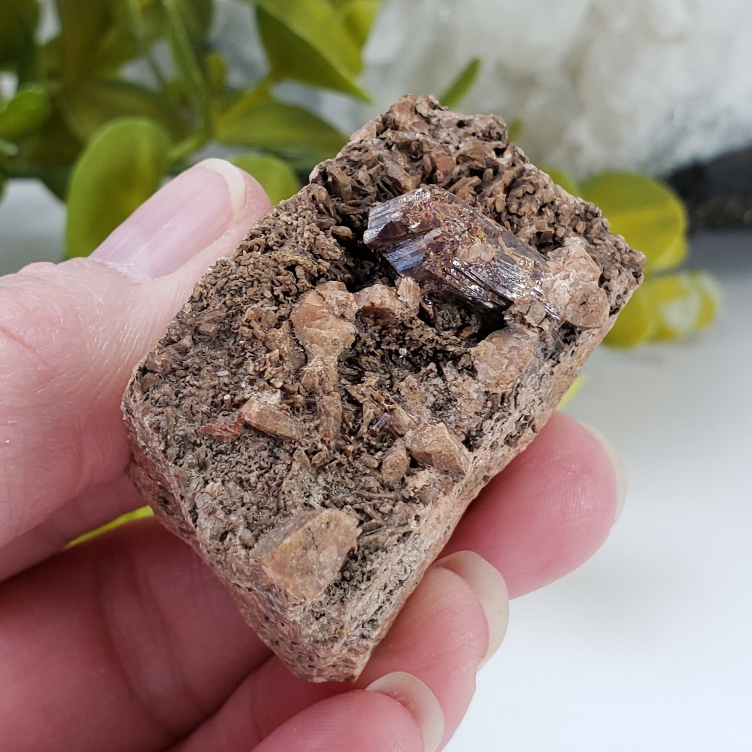  Rutile Crystal on Matrix | 55 Gr | McGregor Lake, Perkins, Quebec, Canada 